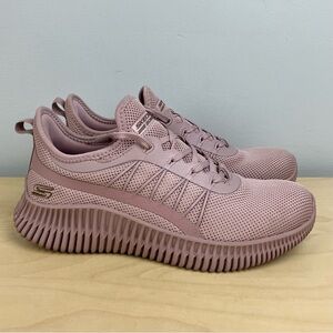Skechers Bobs Women’s Size 7.0 Geo Rose Pink Athletic Running Shoes